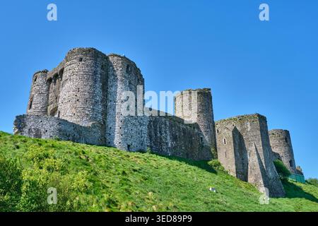Castello di Kidwelly, Kidwelly, Carmarthenshire Foto Stock
