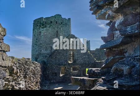 Castello di Kidwelly, Kidwelly, Carmarthenshire Foto Stock