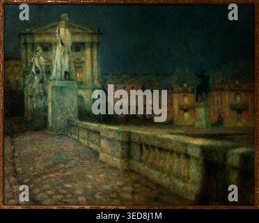 El Cour d'Honneur (Versalles), 1912, Henri le Sidaner (1862-1939), (Hammershøi, The Eye That Listens Exhibition). Foto Stock