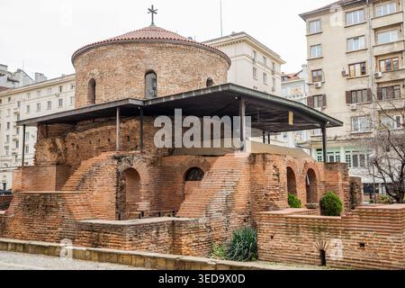 Sofia, Bulgaria. Rotonda dell'antica chiesa di San Giorgio a Sofia. Foto Stock
