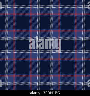 Motivo a quadri senza cuciture. Controllare la linea. Ripetizione dei controlli tartan. Flanella a strisce scozzesi ripetute. Stampe in tessuto scozzese. Reticolo di twill Illustrazione Vettoriale