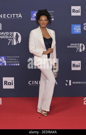 News - 71 Edizione David di Donatello 2026 - Cerimonia di premiazione Denny Mendez durante la 71° edizione di David di Donatello presso Cinecitta Studios il 6 maggio 2026 a Roma Roma Italia Copyright: XRobertoxBettacchix/xLiveMediax LPN 2435345 Foto Stock
