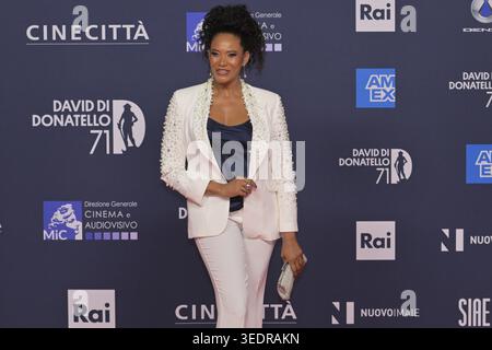 News - 71 Edizione David di Donatello 2026 - Cerimonia di premiazione Denny Mendez durante la 71° edizione di David di Donatello presso Cinecitta Studios il 6 maggio 2026 a Roma Roma Italia Copyright: XRobertoxBettacchix/xLiveMediax LPN 2435343 Foto Stock