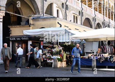 Markt a Padova, Venezia, Italia *** mercato a Padova, Veneto, Italia Foto Stock