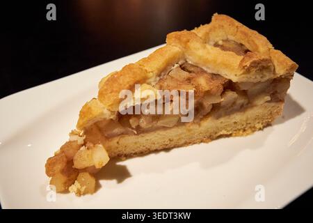 fetta di torta di mele szarlotka danzica polonia Foto Stock