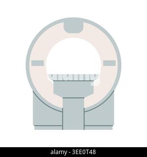 Icona della macchina di imaging a risonanza magnetica RM - illustrazione vettoriale Illustrazione Vettoriale