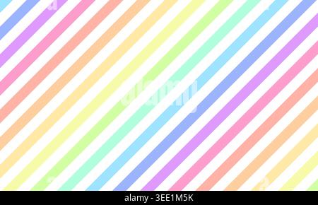 Sfondo con linee di colore tenue. Sfondo geometrico con tavolozza pastello Illustrazione Vettoriale