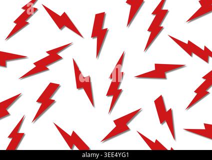 Fulmini, illustrazione concettuale. Foto Stock