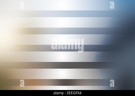Un design astratto composto da strisce orizzontali con sfumatura sottile che fondono toni chiari e scuri per un'estetica pulita e moderna. Foto Stock