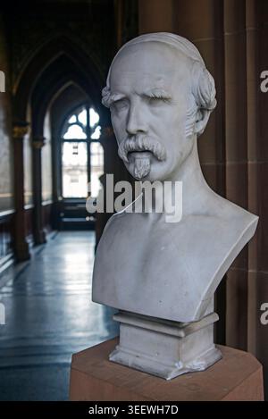 Busto in marmo di Lawrence Macdonald (1799-1878), artista, di John Hutchison nella Scottish National Portrait Gallery, Edimburgo, Scozia, Regno Unito. Foto Stock
