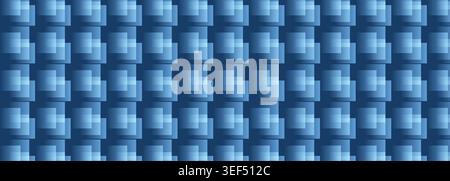 Texture geometrica blu con sfumature ispirate ai pixel e moderna composizione digitale progettata per sfondi, branding e design grafico. Illustrazione Vettoriale