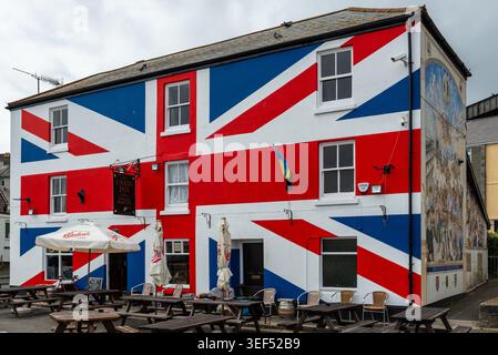 Bandiera sull'Union Inn Foto Stock