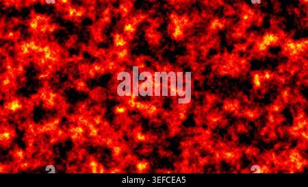 Le sfumature di rosso e arancione turbolente creano un'atmosfera energica e vivace. Foto Stock