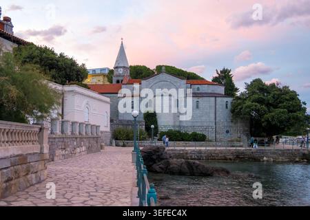 Chiesa di San Giacomo (Crkva SV. Jakova) a Opatija, Croazia Foto Stock