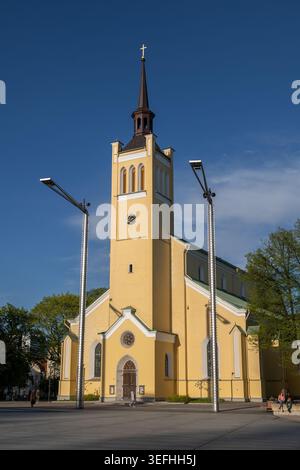 Chiesa di San Giovanni (in estone: Jaani kirik), chiesa parrocchiale neogotica luterana del 1867 nella città di Tallinn, Estonia. Foto Stock