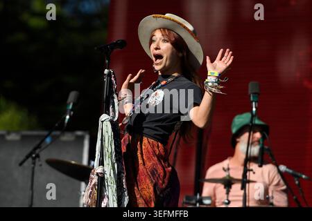 Lauren Daigle si esibisce sul palco durante il primo giorno dell'Outside Lands Music Festival al Golden Gate Park di San Francisco il 9 agosto 2019. (Foto di Jose Carlos Fajardo/Bay area News Group/TNS/Sipa USA) Foto Stock