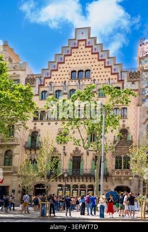 Casa Amatller, un fmaous edificio modernista a Barcellona, Spagna Foto Stock