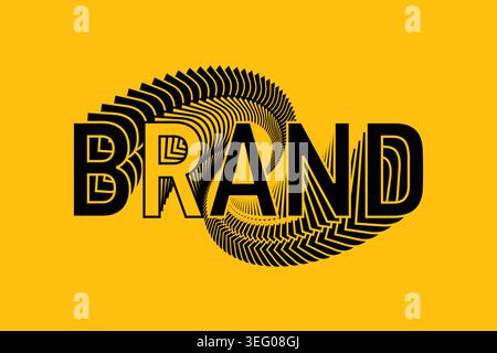Rappresentazione visiva di concetti innovativi di branding e design per una nuova startup, che mostra creatività e estetica moderna Illustrazione Vettoriale