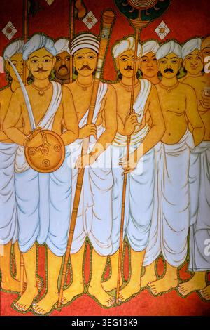 India, stato del Kerala, Kochi (o Cochin), distretto di Mattancherry, Palazzo di Mattancherry o Palazzo olandese, costruito nel 1555 dai portoghesi e restaurato da th Foto Stock