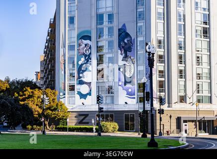 L'Hotel Zena è un boutique hotel d'arte nel centro di Washington, D.C., situato al 1155 della 14th Street NW. È noto per la sua audace celebrazione del potere femminile Foto Stock