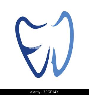 Logo dentale creativo con la lettera ed, il simbolismo dei denti e lo stile di branding professionale. Ideale per cliniche, dentisti, marchi sanitari, e. Illustrazione Vettoriale