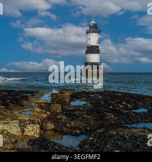 Faro Penmon, Anglesey Foto Stock