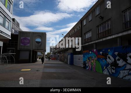 La rigenerazione dell'Harlow Town Centre dopo la loro offerta per un finanziamento del Town's Fund, creato dal governo britannico, per un valore massimo di 25 milioni di sterline. Foto Stock