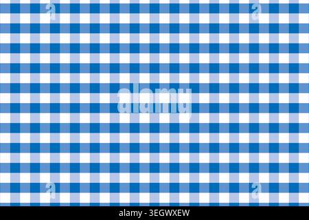 A quadri di bufali blu e bianco Illustrazione Vettoriale