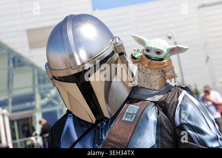 MCM London Comic con Londra, Regno Unito. 22 maggio 2026. The Mandalorian and Grogu al convegno MCM Comic con pop culture all'Excel di Londra crediti: Paul Brown/Alamy Live News Foto Stock