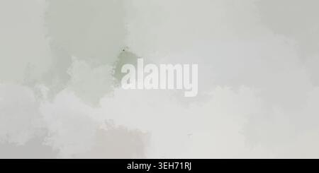 Sfondo astratto con texture ad acquerello grigio chiaro caratterizzato da morbidi lavaggi eterei e un design artistico minimalista. Foto Stock