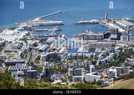 Victoria Wharf Waterfront, Harbour, città del Capo, Capo Orientale, Sud Africa Foto Stock