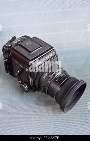 Una fotocamera Mamiya RB67 per formato medio. Foto Stock