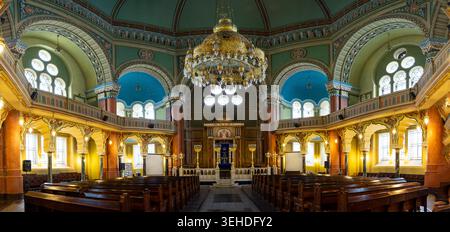 Sinagoga di Sofia, architettura neo-araba, Sofia, Repubblica di Bulgaria, Europa Foto Stock