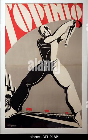 Poster di propaganda anarchica spagnola del CNT, durante la guerra civile spagnola. Barcellona. Spagna. Foto Stock