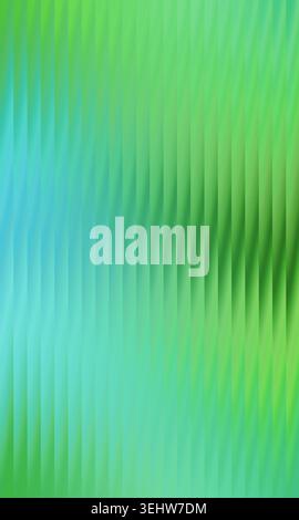 Sfondo astratto che crea una visuale dinamica, con una sfumatura dal verde al blu con un effetto geometrico prismatico Foto Stock