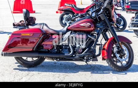 Samara, Russia - 23 maggio 2026: Motociclette Harley Davidson in città Foto Stock