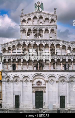 San Michele in Foro, Lucca, Italia Foto Stock