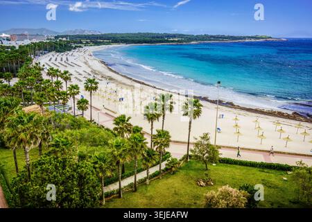 Sa coma Beach, Son Servera, Maiorca, Isole Baleari, Spagna Foto Stock