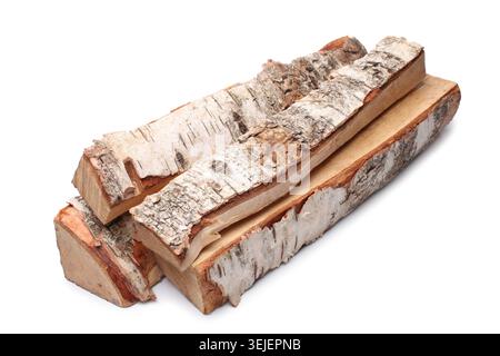 Legna da ardere di betulla Foto Stock
