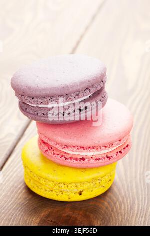 Macaron colorati i cookie Foto Stock
