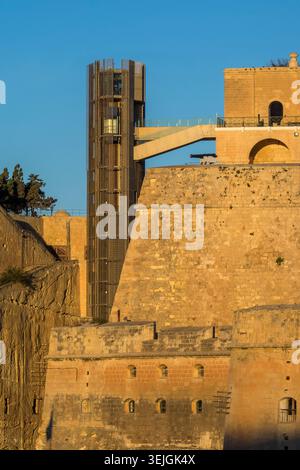 Malta - Valletta, Barrakka Lift Foto Stock