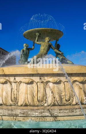 Malta - la Valletta, Fontana del Tritone Foto Stock