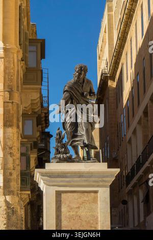 Malta - la Valletta, Monumento al relitto di San Paolo Foto Stock