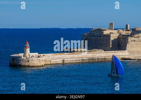 Malta - la Valletta, forte Ricasoli Foto Stock