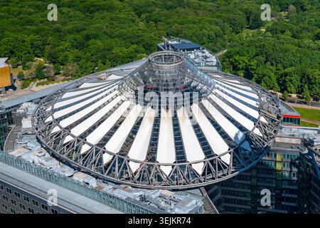 Roof, Sony Centre, Potsdamer Platz, Berlino, Germania Foto Stock