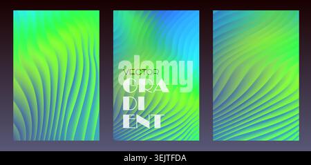 Sfondo con sfumatura fluida in vetro morbido e vibrante. BG colorato vettoriale Illustrazione Vettoriale