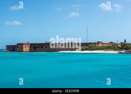 Fort jefferson nel parco nazionale di Dry tortugas Foto Stock