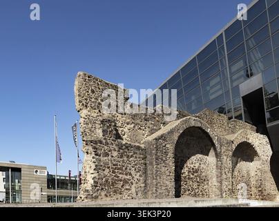 Ex fortificazioni cittadine, il Centro scientifico e congressuale e l'Università tecnica di Darmstadt Foto Stock