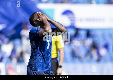 Lisbona, Portogallo. 31 maggio 2026. Jovane Cabral di Cabo Verde reagisce durante l'amichevole internazionale tra Cabo Verde e Serbia a Estádio do resto il 31 maggio 2026 (foto di Joao Bravo/Sports Press Photo) credito: SPP Sport Press Photo. /Alamy Live News Foto Stock