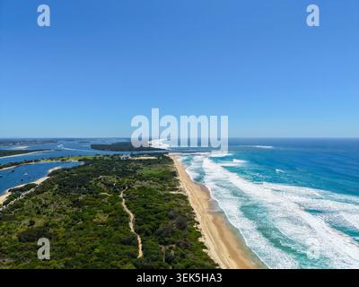 Vista aerea di Surfers Paradise sulla Gold Coast Foto Stock